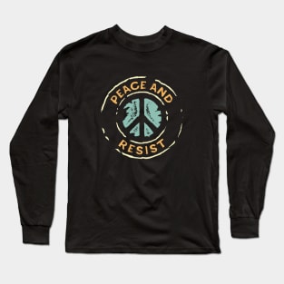 Peace and Resist - 2018 Midterm Elections Long Sleeve T-Shirt